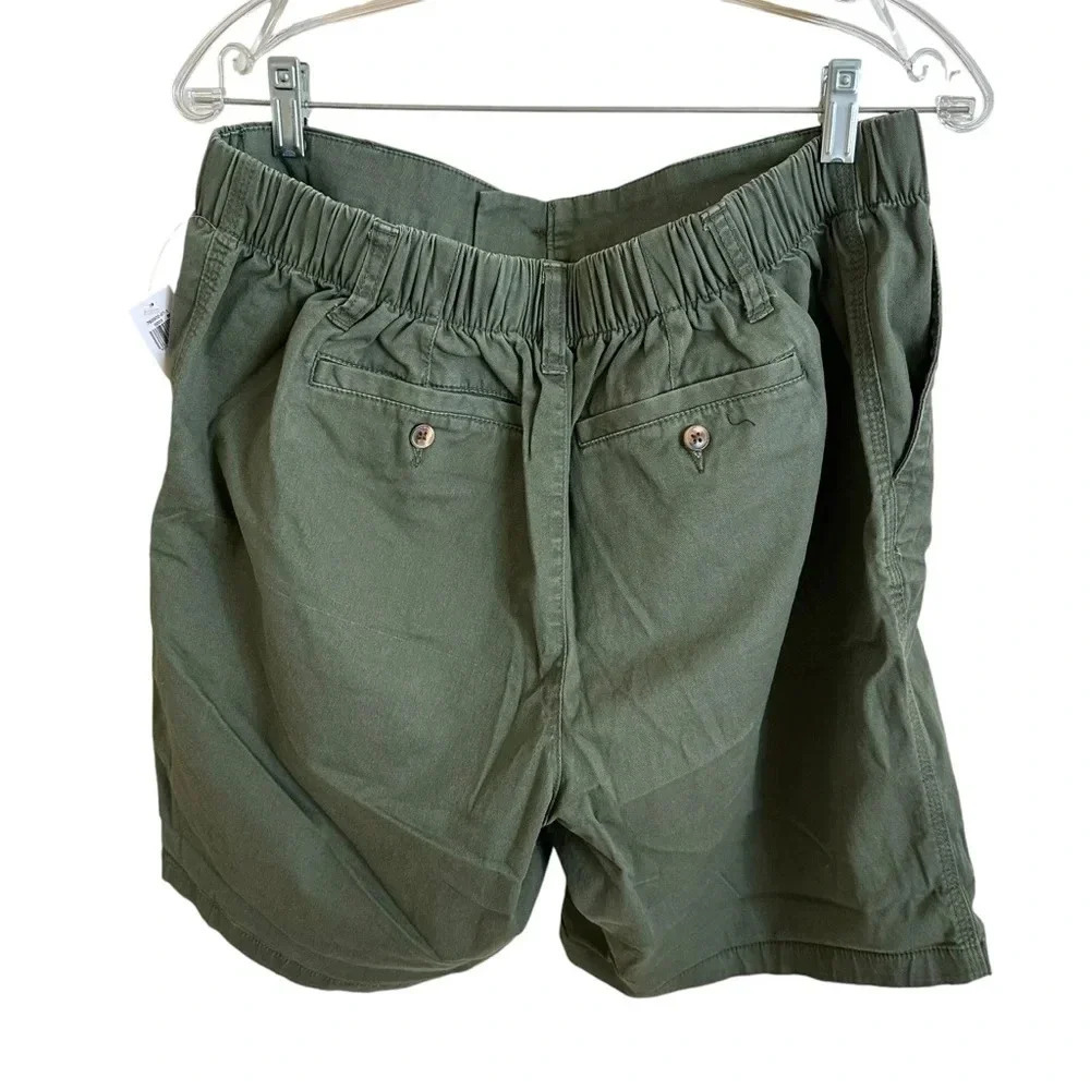 NWT Old Navy Womens Large Green Elastic Waist 7” Shorts Alpine‎ Tundra Stretch L - Picture 4 of 7